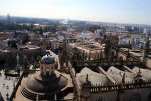 Vistas desde la Giralda de Sevilla