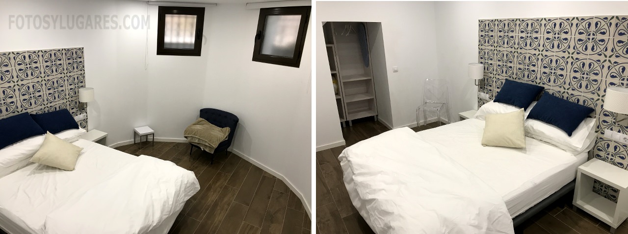 Dormitorio del apartamento en Teruel